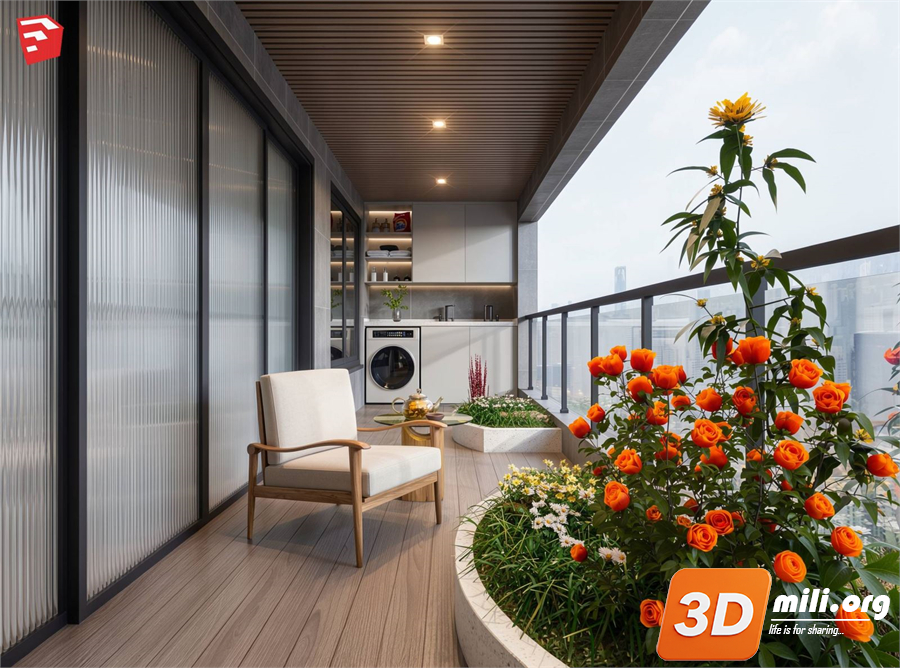 Balcony Skp Files
